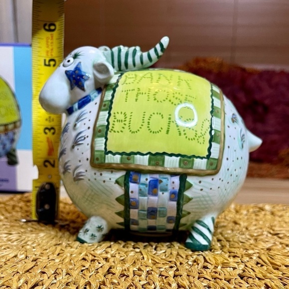 Vintage Fitz and Floyd Cash Critters Ram Bank with Box Collectible - Picture 8 of 11